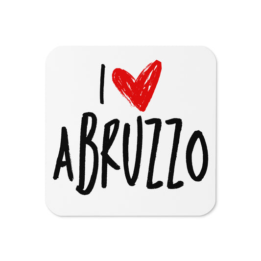 Cork-Back Coaster | I Love Abruzzo