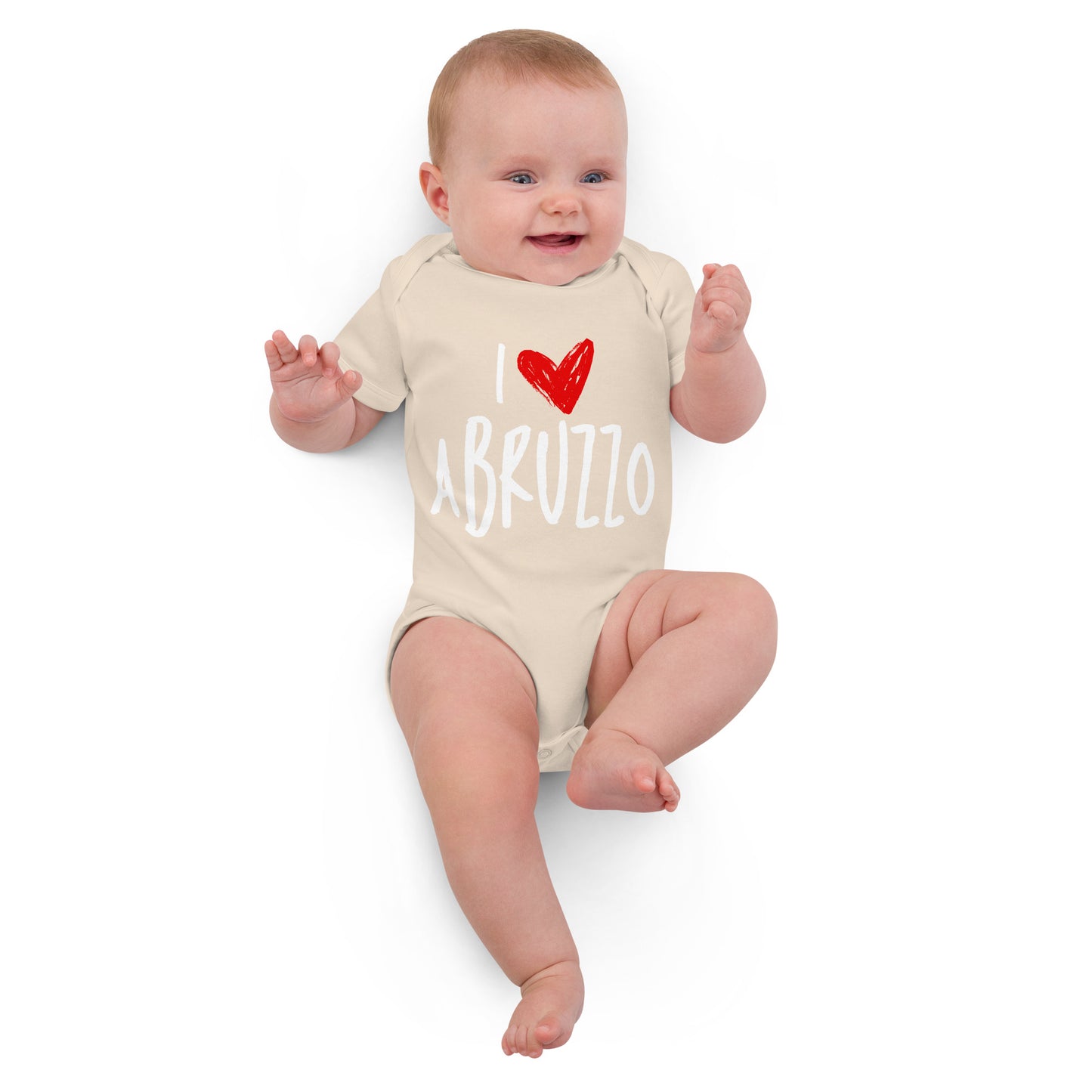 Organic Cotton Baby Bodysuit | I Love Abruzzo