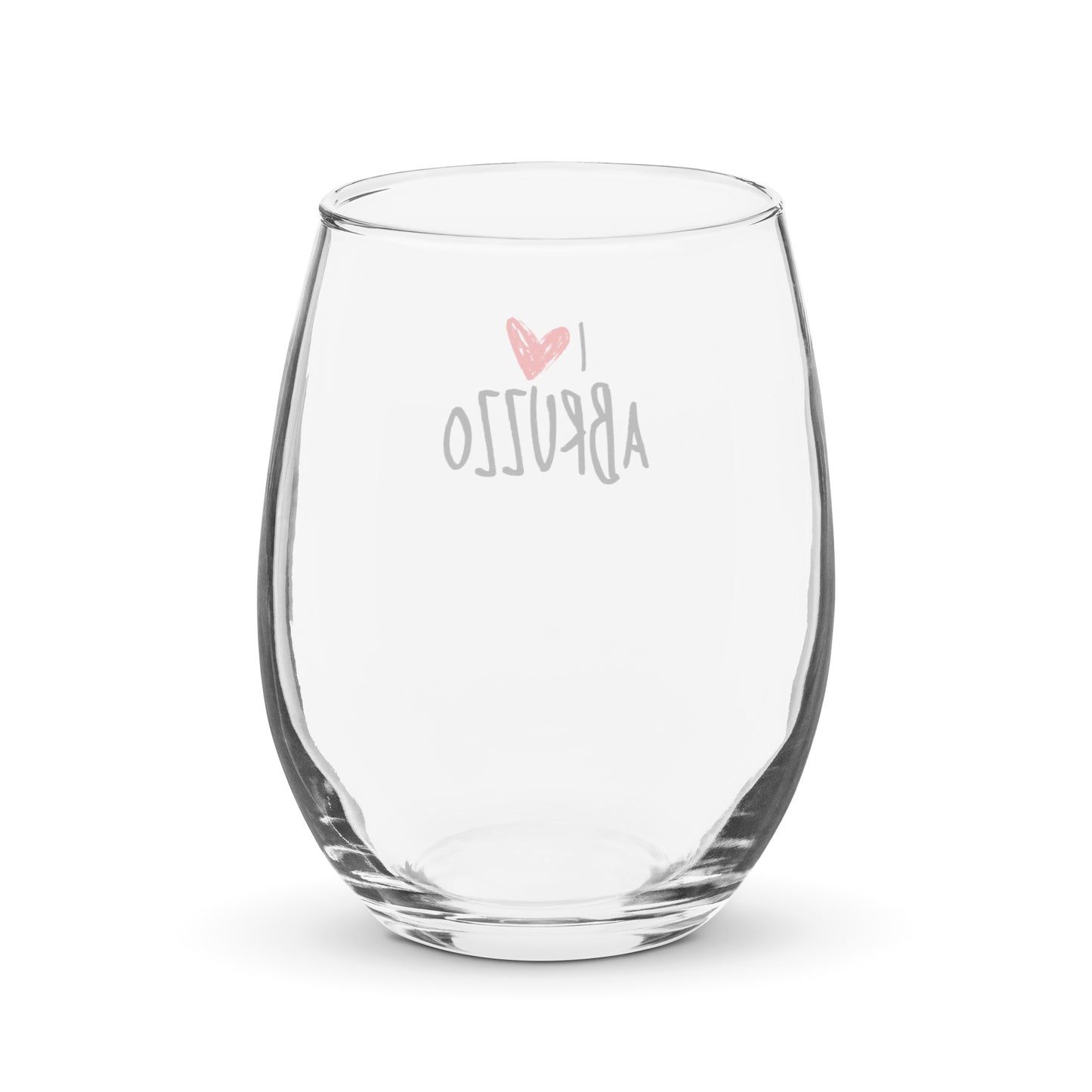 Stemless Wine Glass | I Love Abruzzo