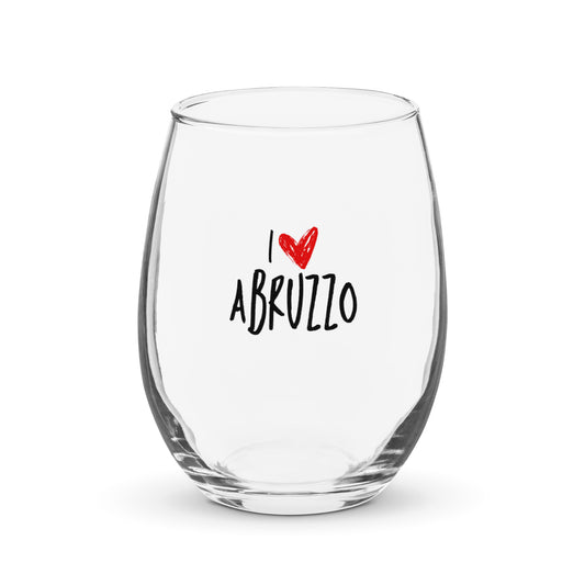 Stemless Wine Glass | I Love Abruzzo