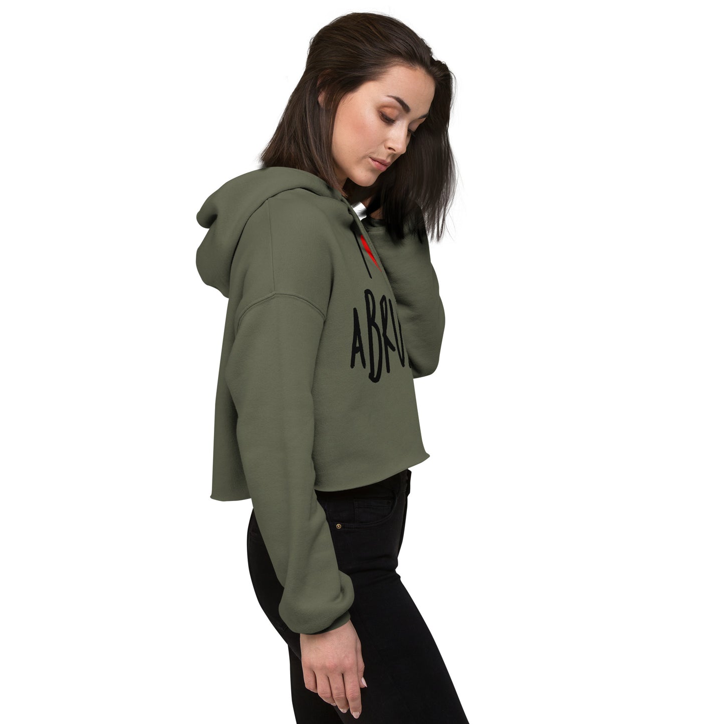 Crop Hoodie | I Love Abruzzo