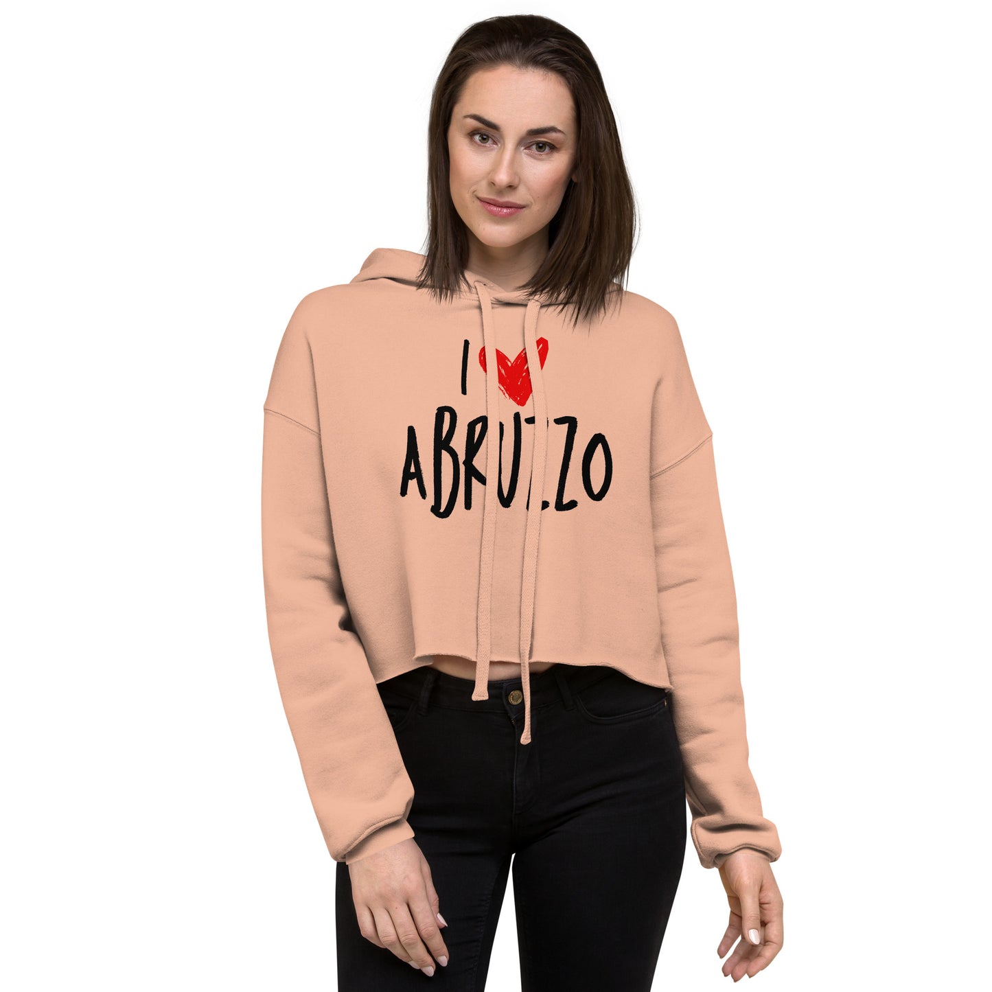 Crop Hoodie | I Love Abruzzo