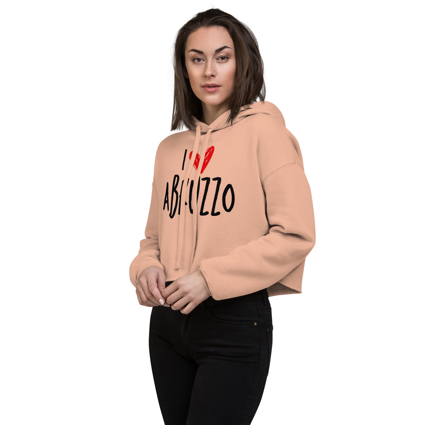 Crop Hoodie | I Love Abruzzo