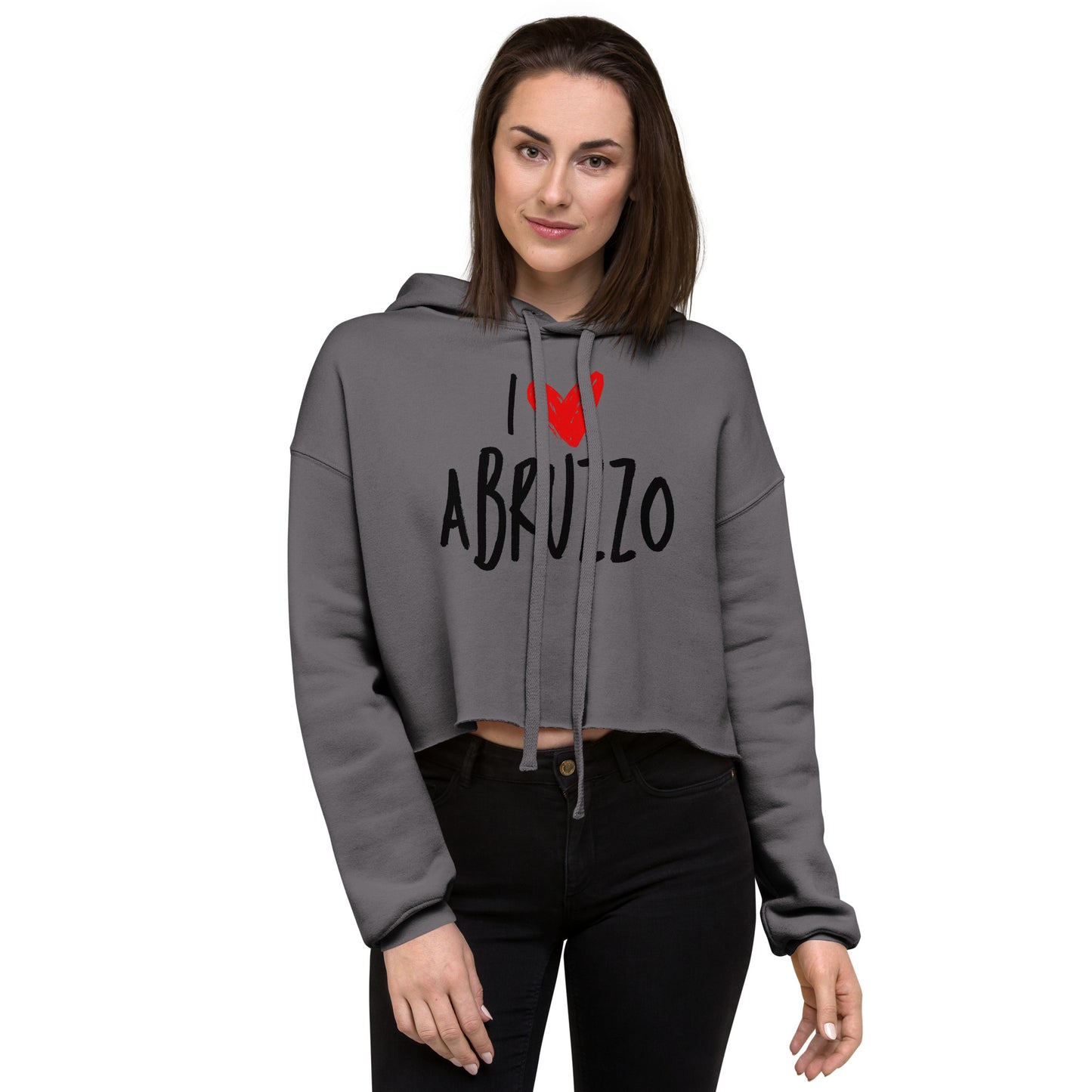 Crop Hoodie | I Love Abruzzo